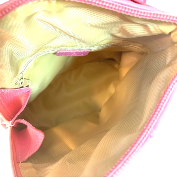 VERA PELLE Pink Leather Mini Backpack Purse - Picture 9 of 11